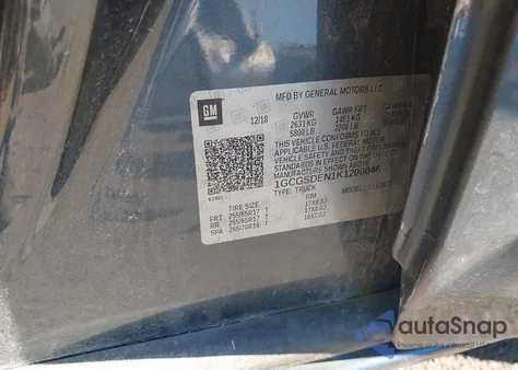 2019 Chevrolet Colorado Z71 from USA, damaged, VIN 1GCGSDEN1K1200046